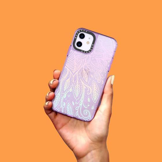 Dreamy Henna Glitter Phone Case - iPhone 11 Case - MOSNOVO