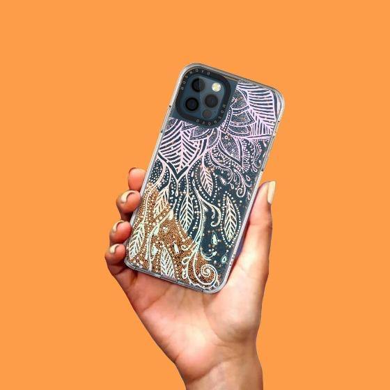Dreamy Henna Glitter Phone Case - iPhone 12 Pro Case - MOSNOVO
