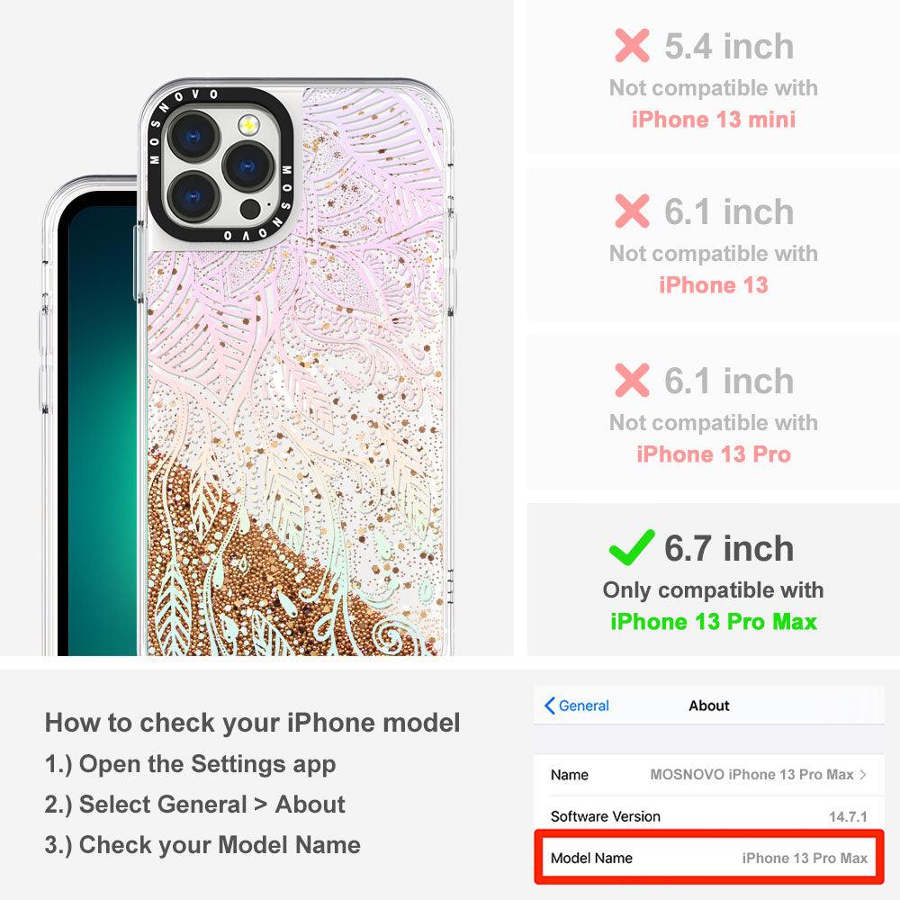 Dreamy Henna Glitter Phone Case - iPhone 13 Pro Max Case - MOSNOVO