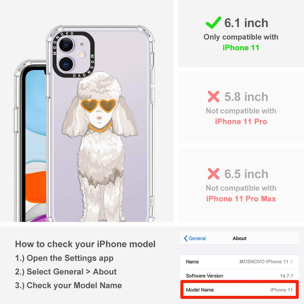Poodle Phone Case - iPhone 11 Case - MOSNOVO