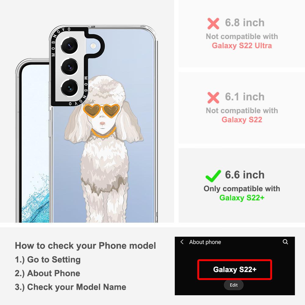Elegant Poodle Phone Case - Samsung Galaxy S22 Plus Case - MOSNOVO