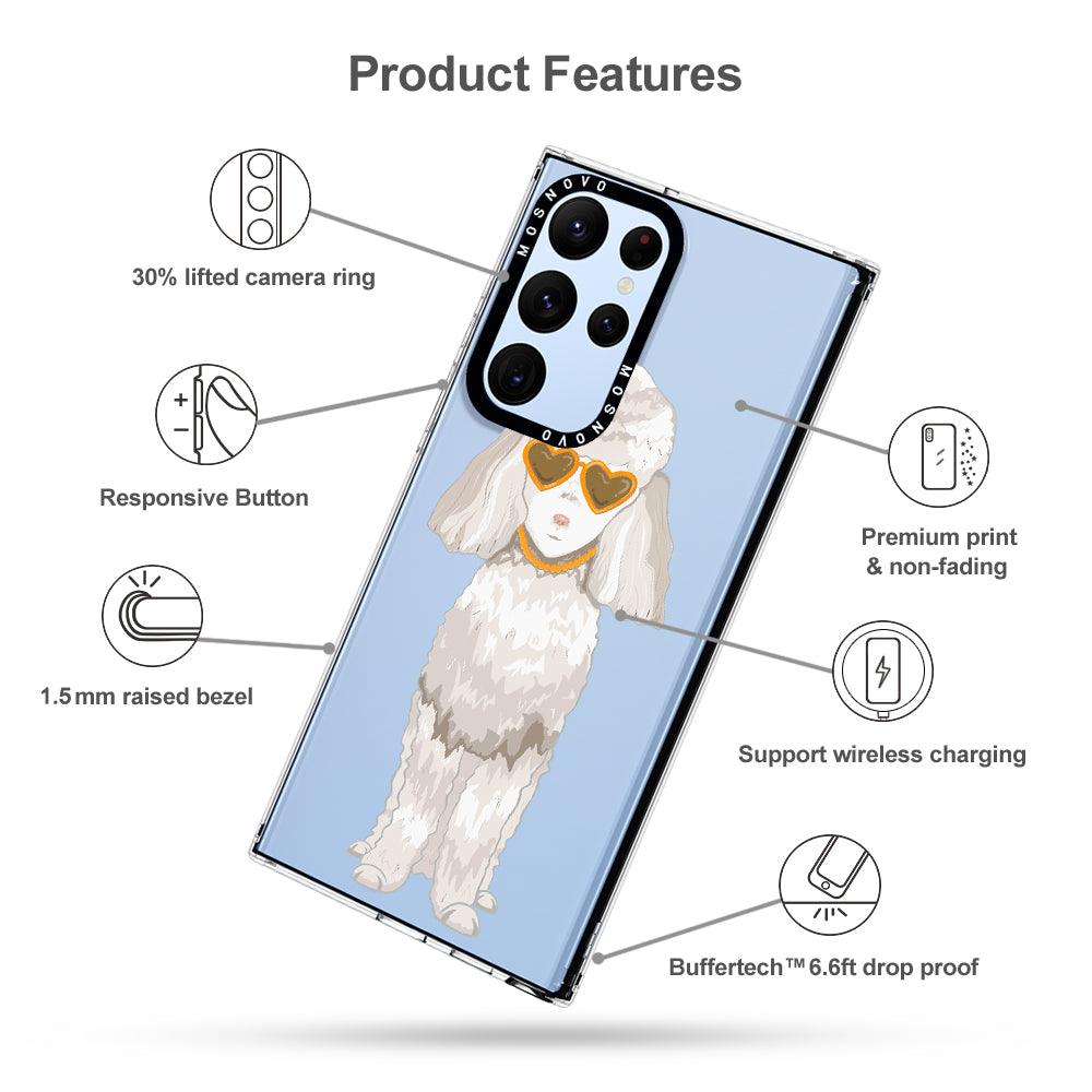 Elegant Poodle Phone Case - Samsung Galaxy S22 Ultra Case - MOSNOVO
