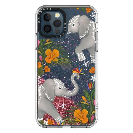 Elephant Glitter Phone Case - iPhone 12 Pro Max Case - MOSNOVO