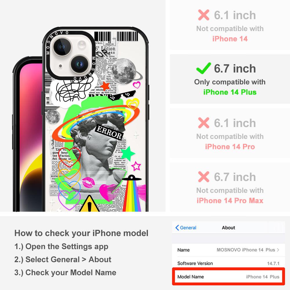 Error Statue Art Phone Case - iPhone 14 Plus Case - MOSNOVO
