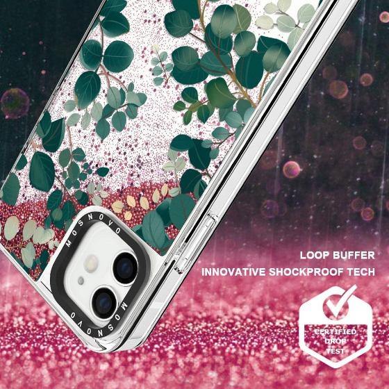 Eucalyptus Glitter Phone Case - iPhone 12 Case - MOSNOVO