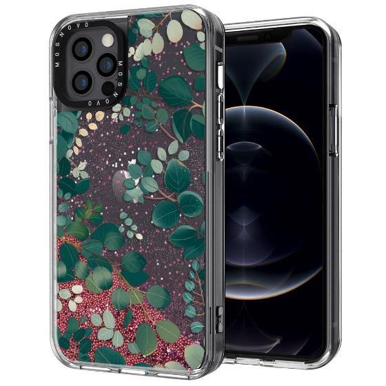 Eucalyptus Glitter Phone Case - iPhone 12 Pro Max Case - MOSNOVO