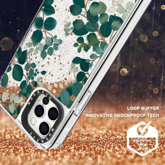 Eucalyptus Glitter Phone Case - iPhone 12 Pro Max Case - MOSNOVO