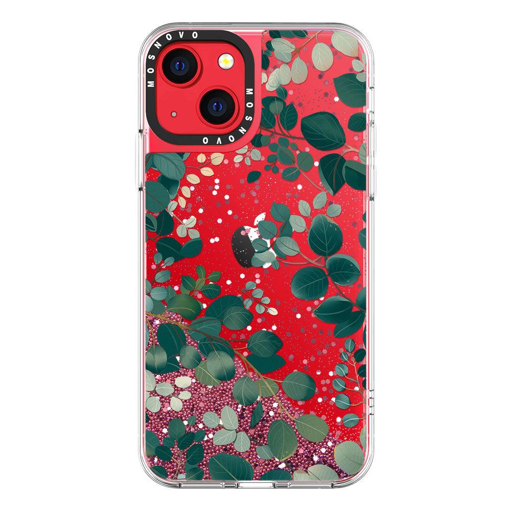 Eucalyptus Glitter Phone Case - iPhone 13 Case - MOSNOVO