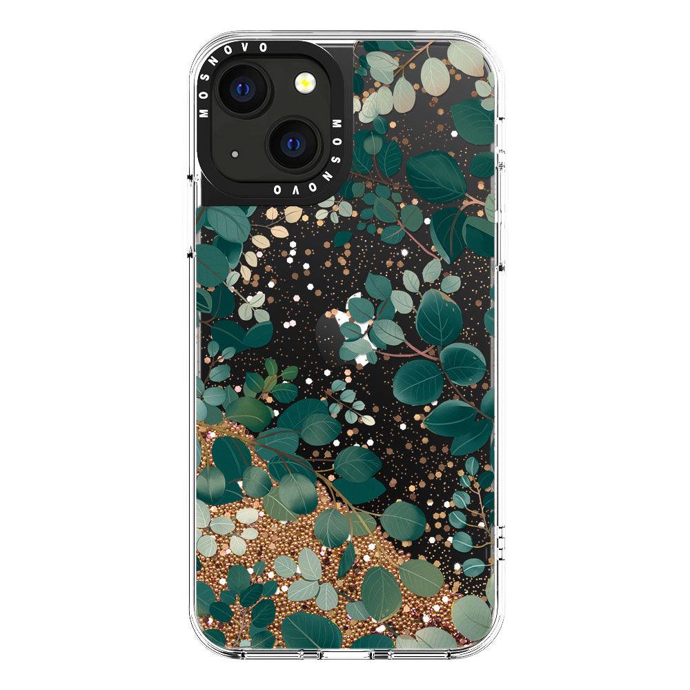Eucalyptus Glitter Phone Case - iPhone 13 Case - MOSNOVO