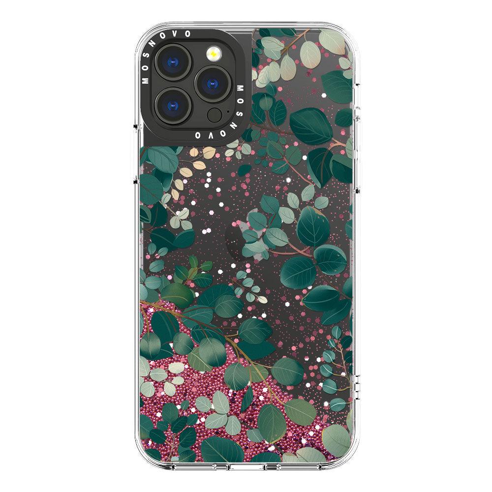 Eucalyptus Glitter Phone Case - iPhone 13 Pro Max Case - MOSNOVO
