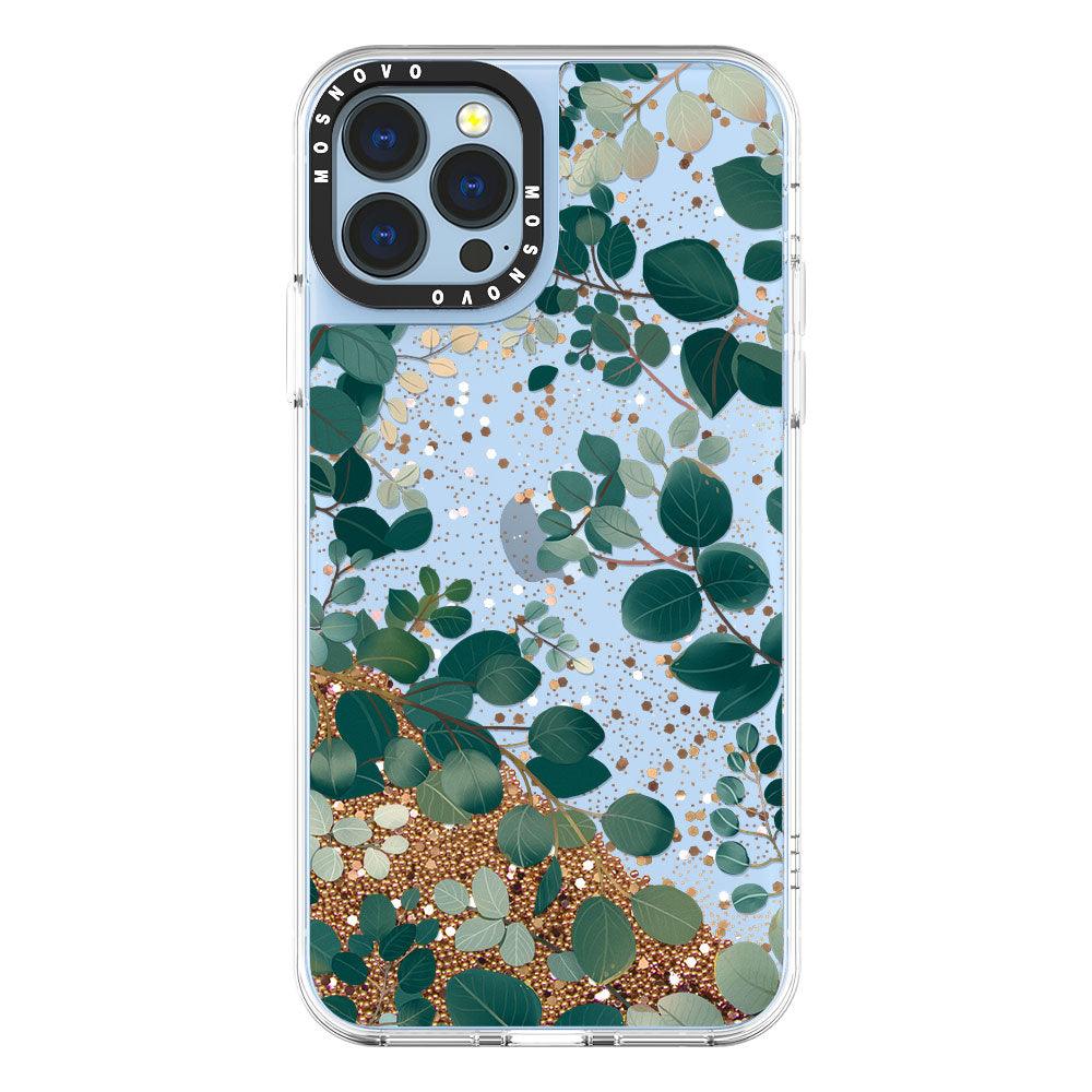 Eucalyptus Glitter Phone Case - iPhone 13 Pro Max Case - MOSNOVO