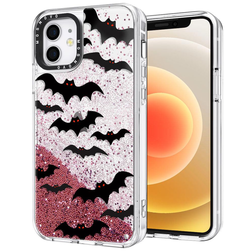Evil Bat Glitter Phone Case - iPhone 12 Mini Case - MOSNOVO