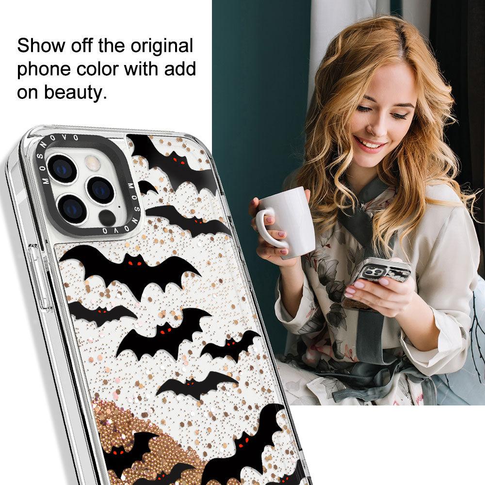 Evil Bat Glitter Phone Case - iPhone 12 Pro Case - MOSNOVO