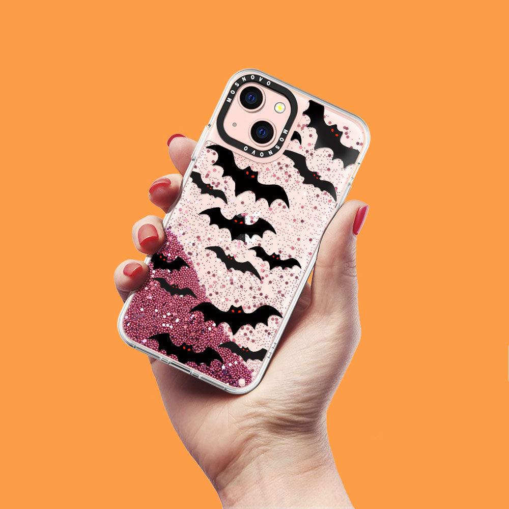 Evil Bat Glitter Phone Case - iPhone 13 Case - MOSNOVO