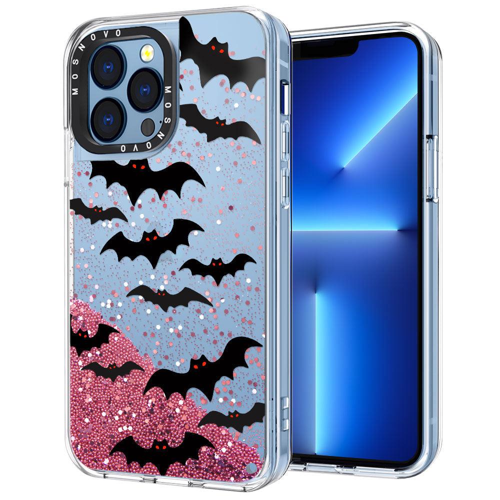 Evil Bat Glitter Phone Case - iPhone 13 Pro Case - MOSNOVO