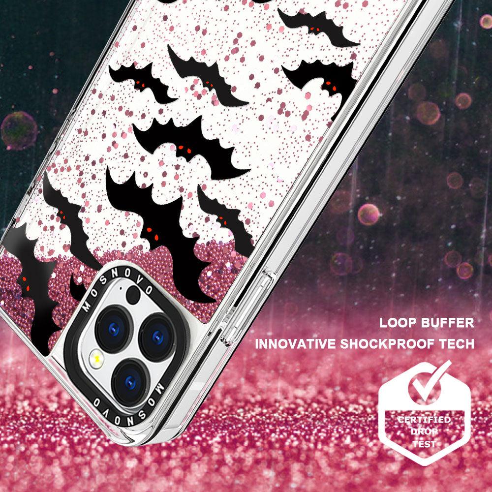 Evil Bat Glitter Phone Case - iPhone 13 Pro Case - MOSNOVO