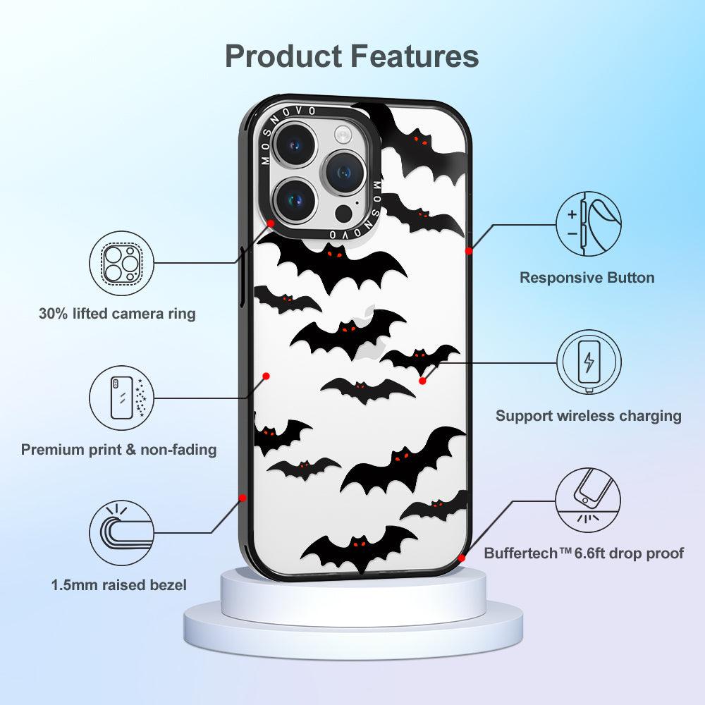 Evil Bat Phone Case - iPhone 14 Pro Max Case - MOSNOVO