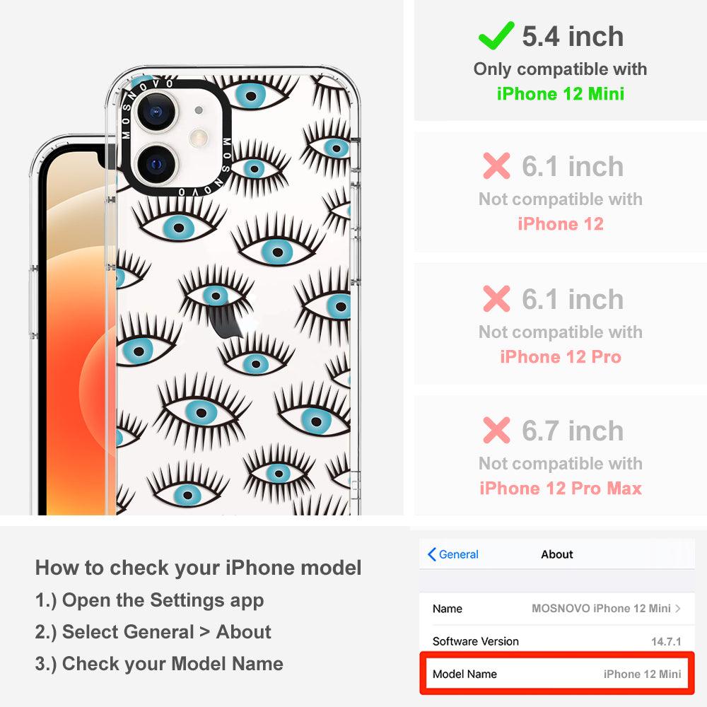 Evil Eye Phone Case - iPhone 12 Mini Case - MOSNOVO