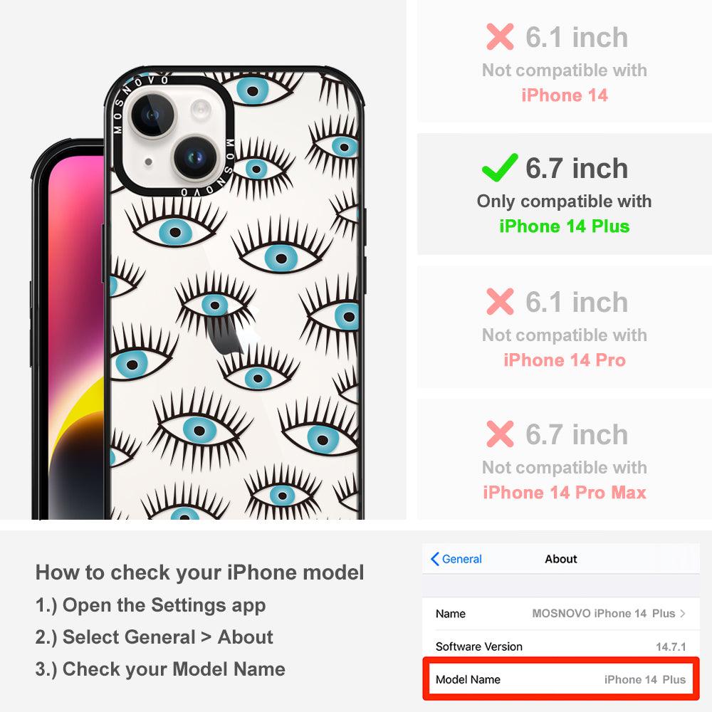 Evil Eye Phone Case - iPhone 14 Plus Case - MOSNOVO