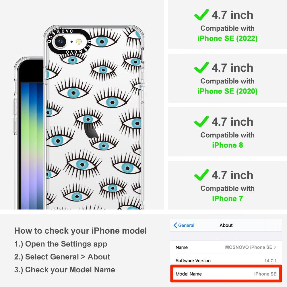 Evil Eye Phone Case - iPhone SE 2022 Case - MOSNOVO