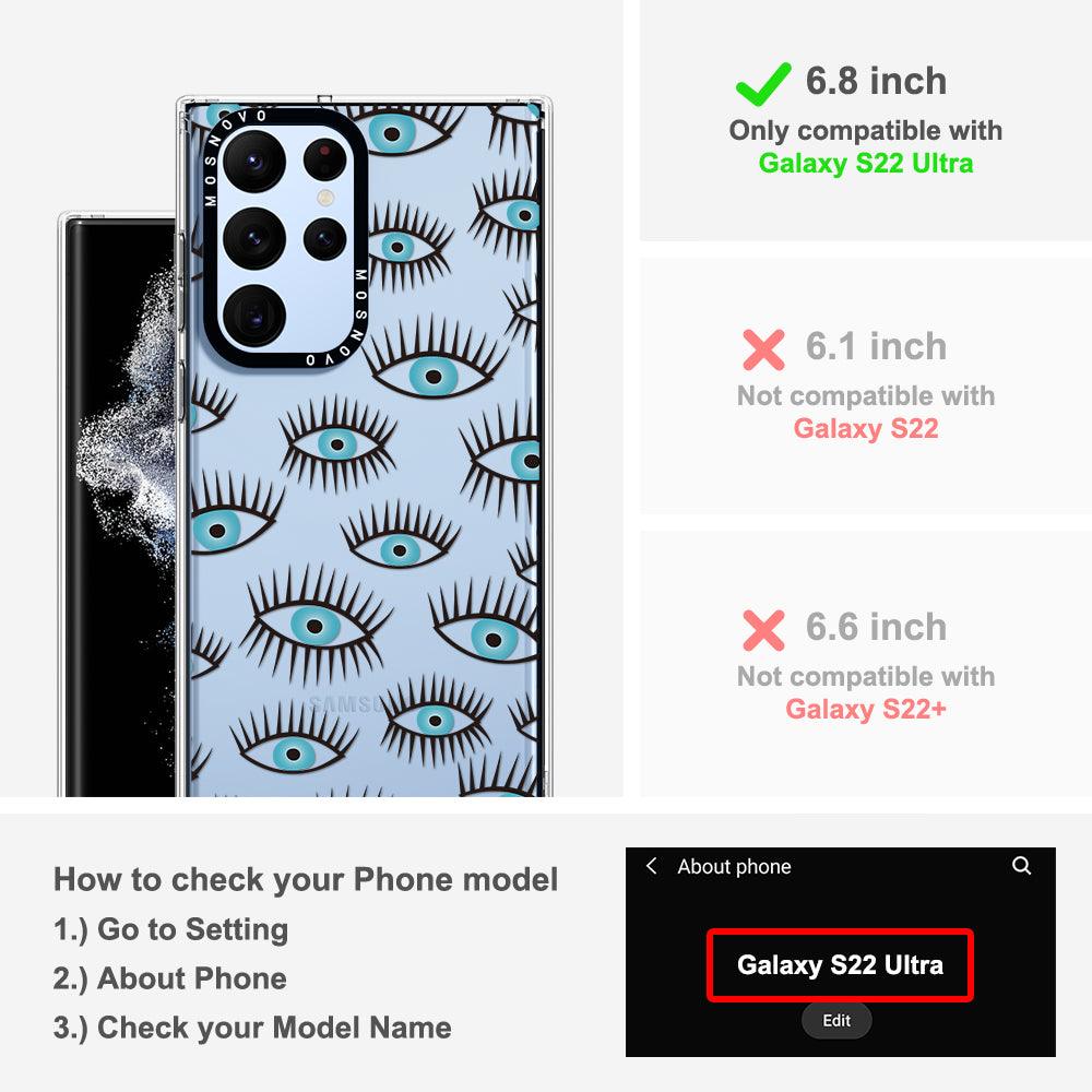 Evil Eye Phone Case - Samsung Galaxy S22 Ultra Case - MOSNOVO