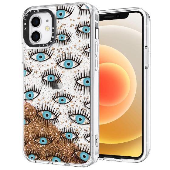 Evil Eyes Glitter Phone Case - iPhone 12 Case