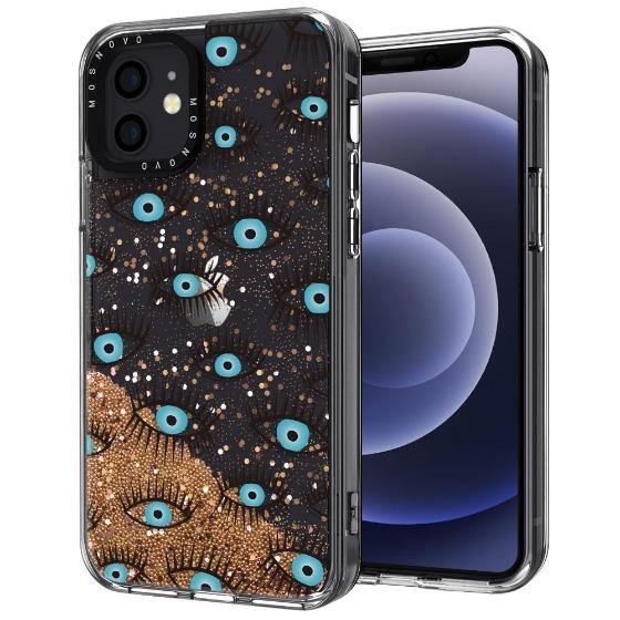 Evil Eyes Glitter Phone Case - iPhone 12 Case