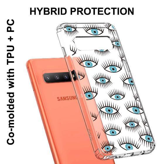 Evil Eyes Phone Case - Samsung Galaxy S10 Plus Case - MOSNOVO