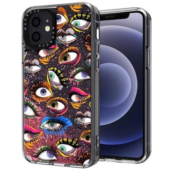 Eyes Glitter Phone Case - iPhone 12 Case - MOSNOVO