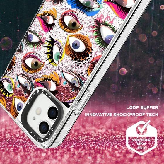Eyes Glitter Phone Case - iPhone 12 Case - MOSNOVO