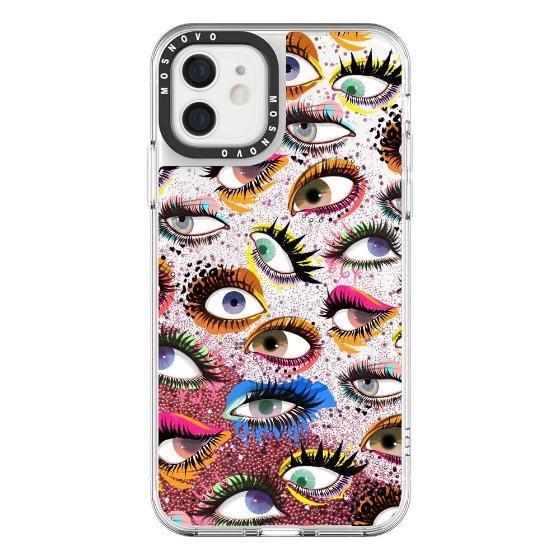 Eyes Glitter Phone Case - iPhone 12 Mini Case - MOSNOVO