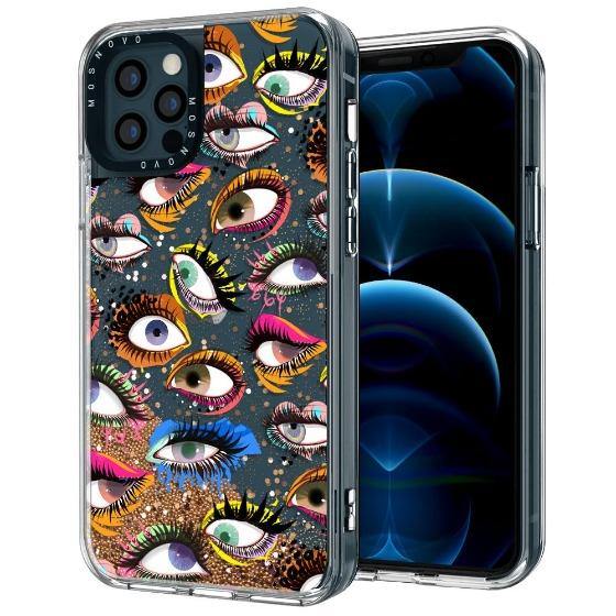 Eyes Glitter Phone Case - iPhone 12 Pro Case - MOSNOVO
