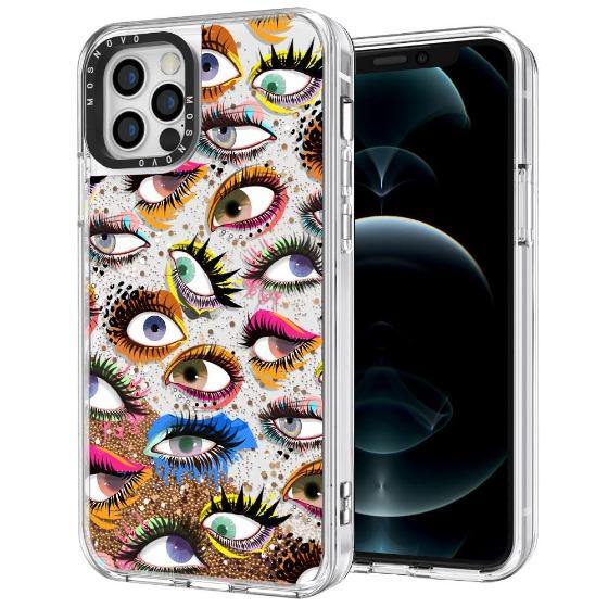 Eyes Glitter Phone Case - iPhone 12 Pro Max Case - MOSNOVO