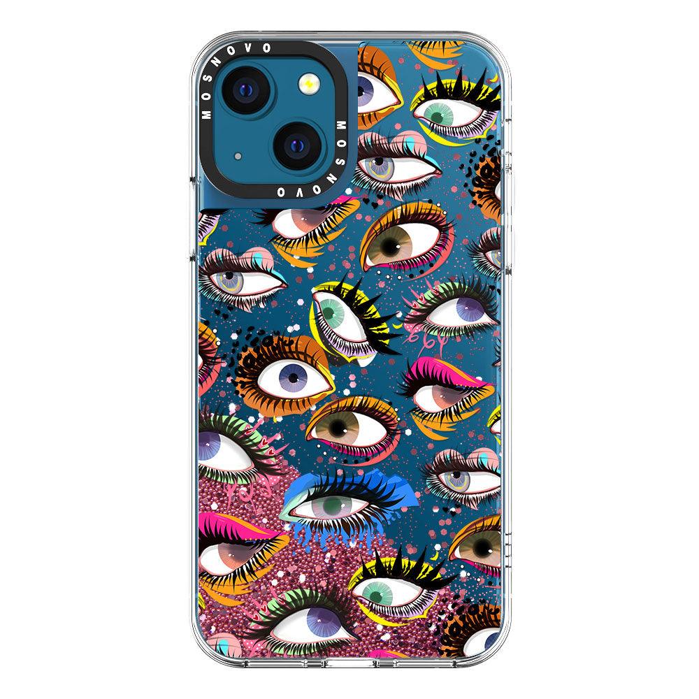 Eyes Glitter Phone Case - iPhone 13 Case - MOSNOVO