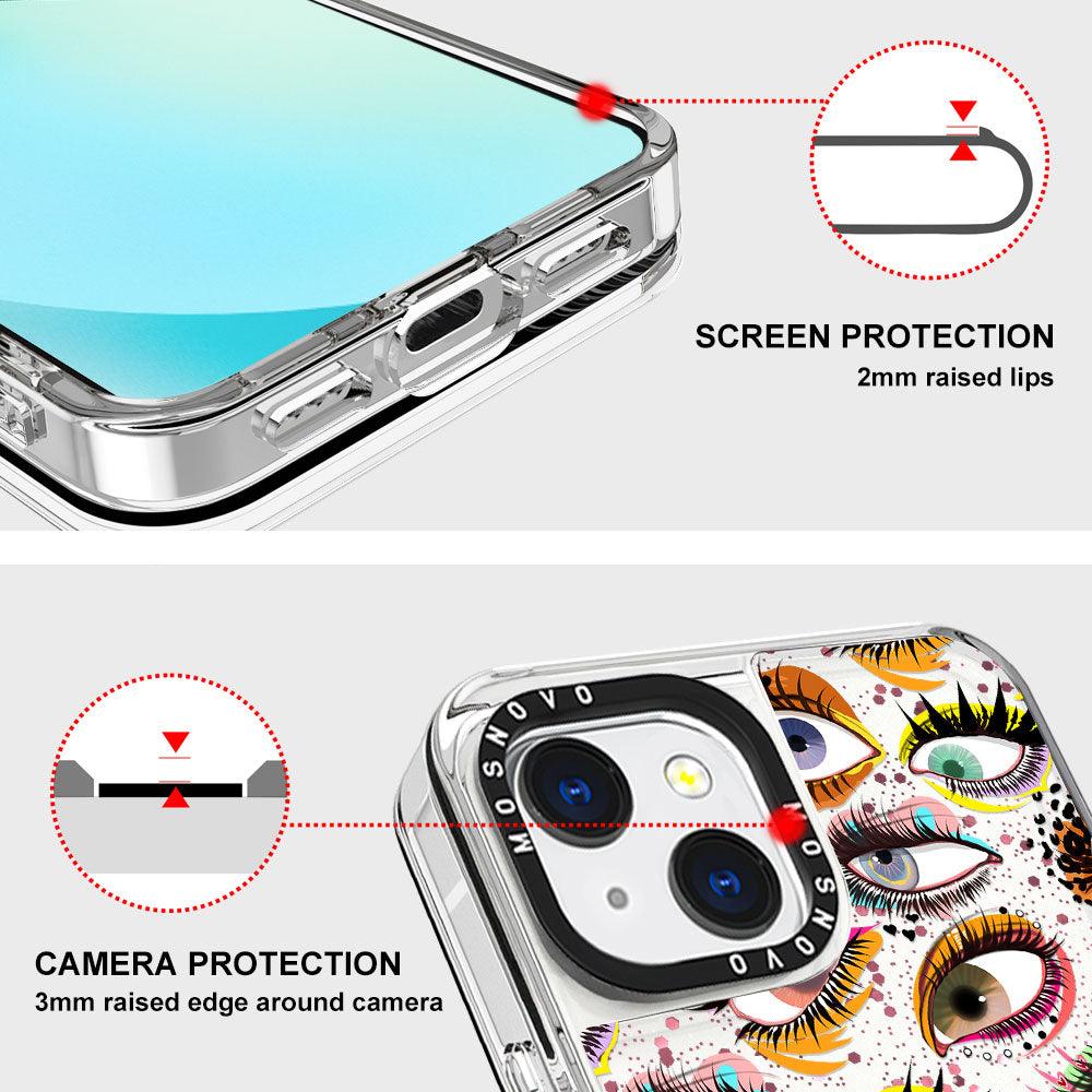 Eyes Glitter Phone Case - iPhone 13 Case - MOSNOVO