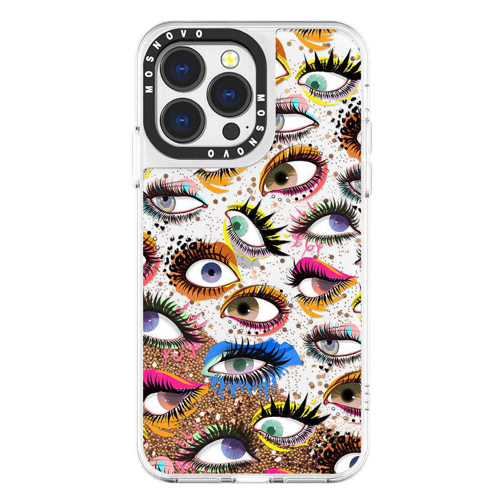 Eyes Glitter Phone Case - iPhone 13 Pro Case - MOSNOVO