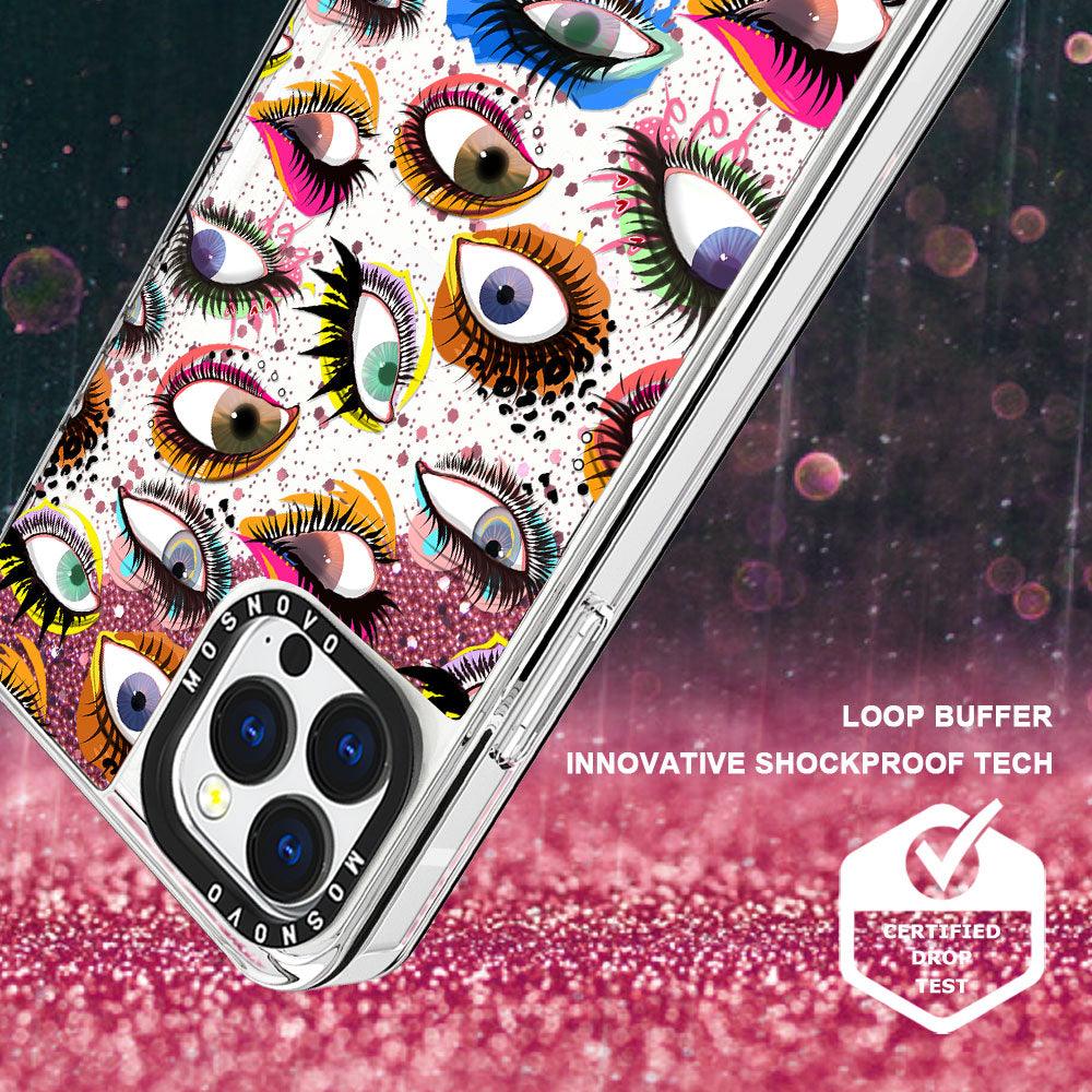 Eyes Glitter Phone Case - iPhone 13 Pro Case - MOSNOVO