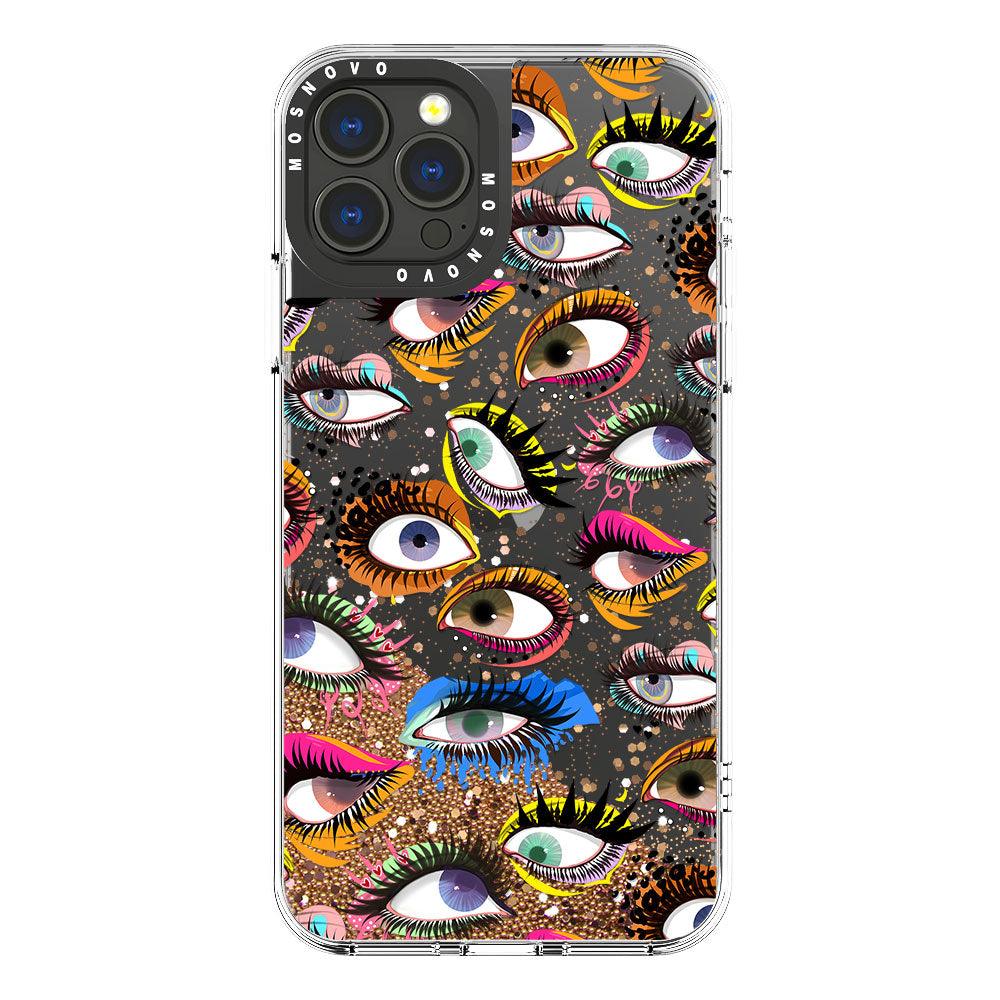 Eyes Glitter Phone Case - iPhone 13 Pro Max Case - MOSNOVO