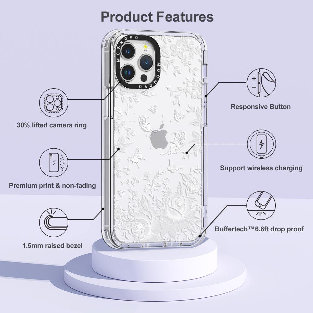 Fairy White Garden Phone Case - iPhone 12 Pro Case - MOSNOVO