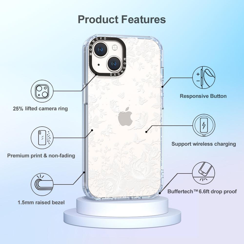 Fairy White Garden Phone Case - iPhone 14 Case - MOSNOVO