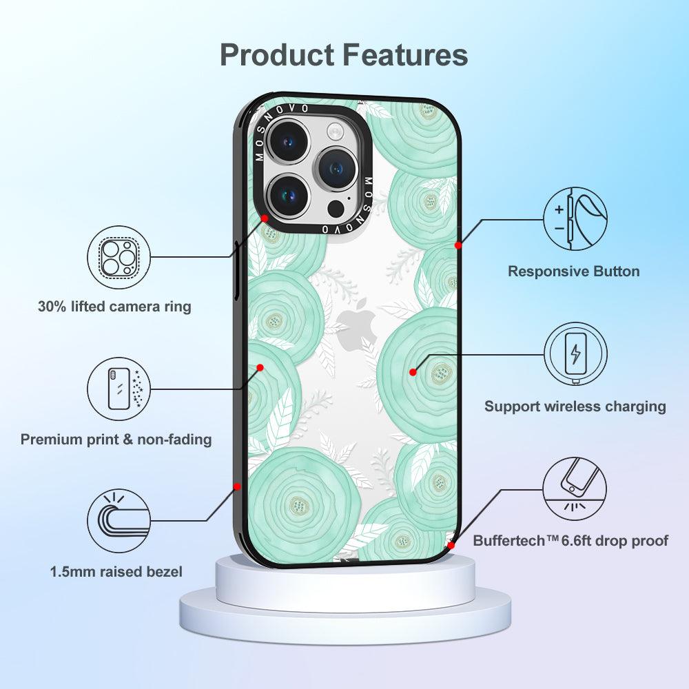 Fairy White Garden Phone Case - iPhone 14 Pro Max Case - MOSNOVO