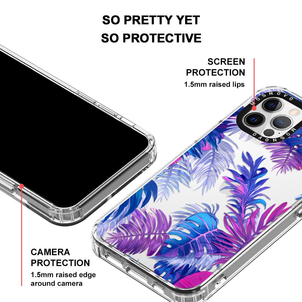 Fancy Palm Leaves Phone Case - iPhone 12 Pro Case - MOSNOVO