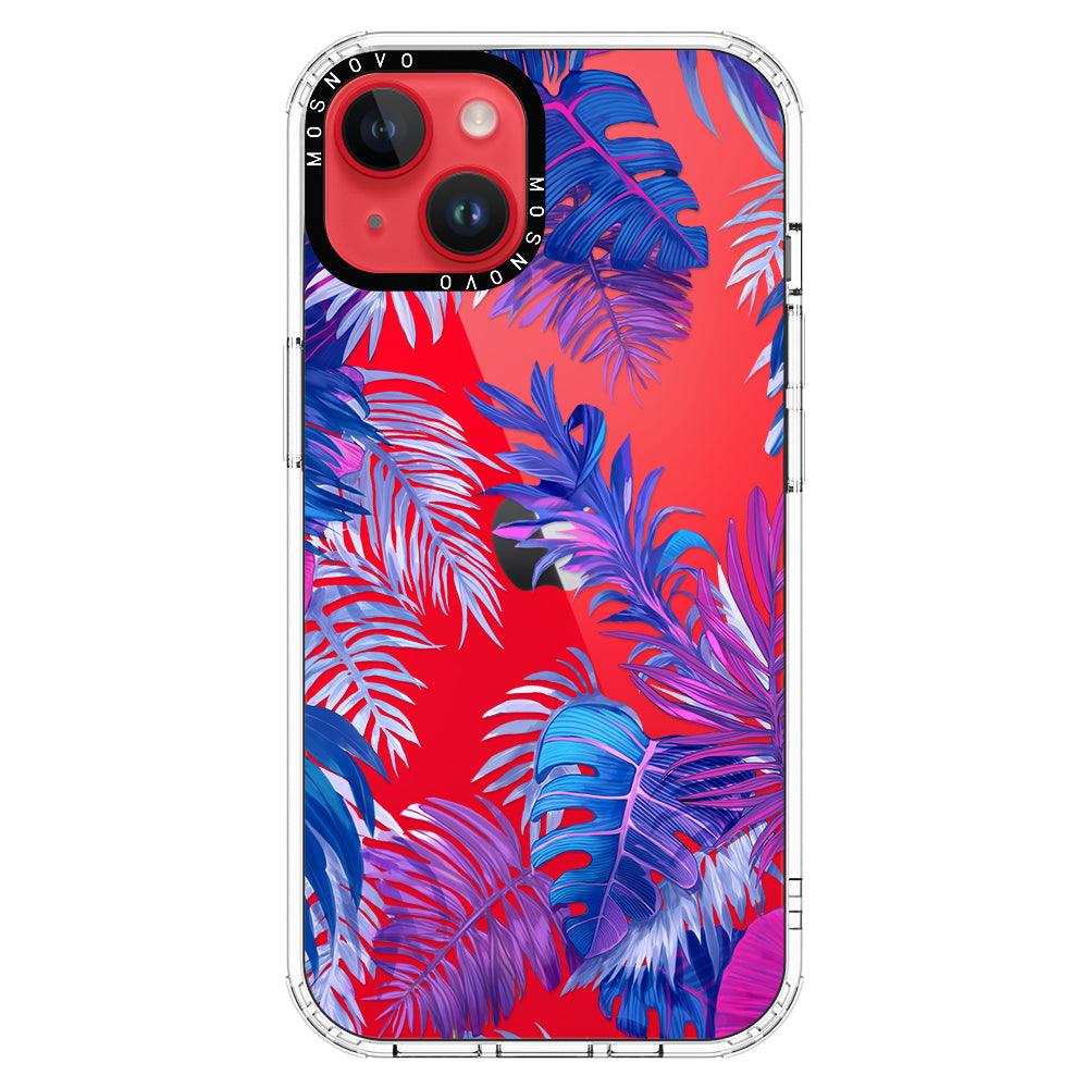 Fancy Palm Leaves Phone Case - iPhone 14 Plus Case - MOSNOVO