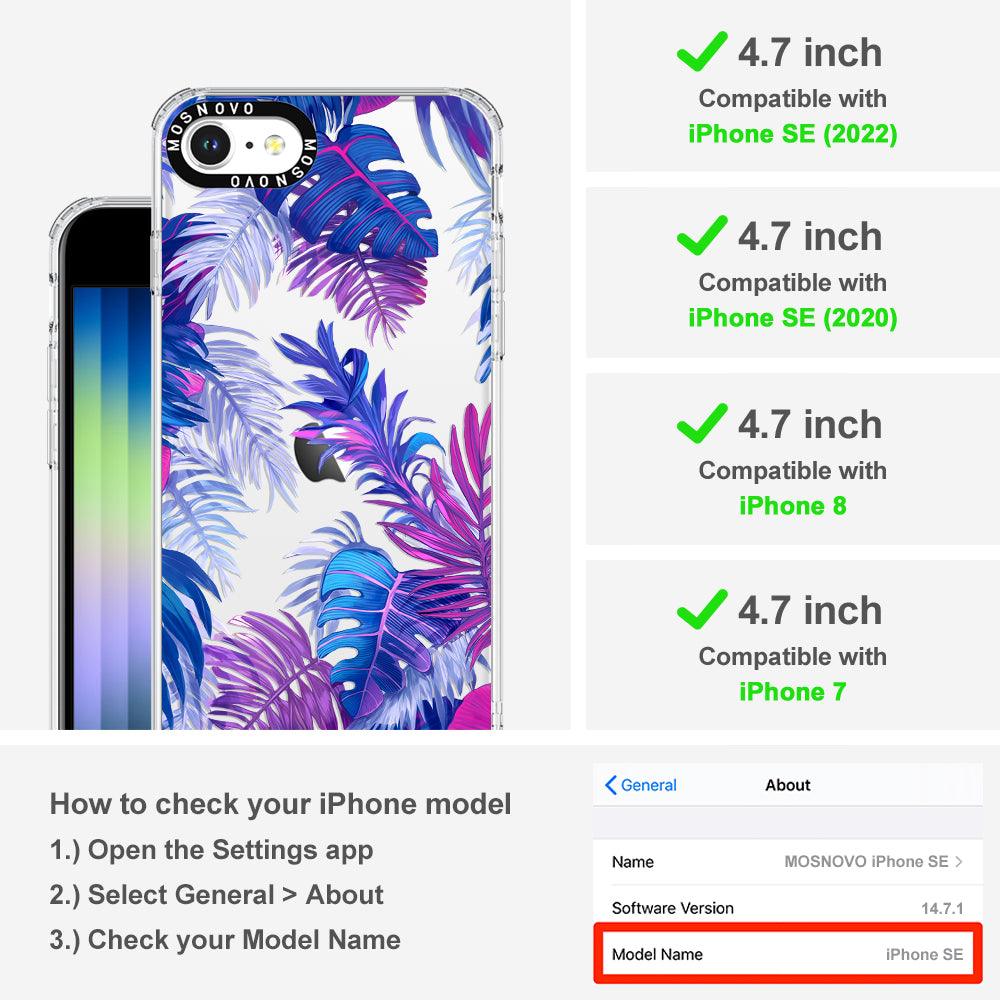 Fancy Palm Leaves Phone Case - iPhone SE 2020 Case - MOSNOVO