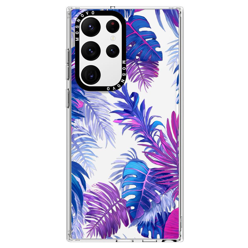 Fancy Palm Leaf Phone Case - Samsung Galaxy S22 Ultra Case - MOSNOVO