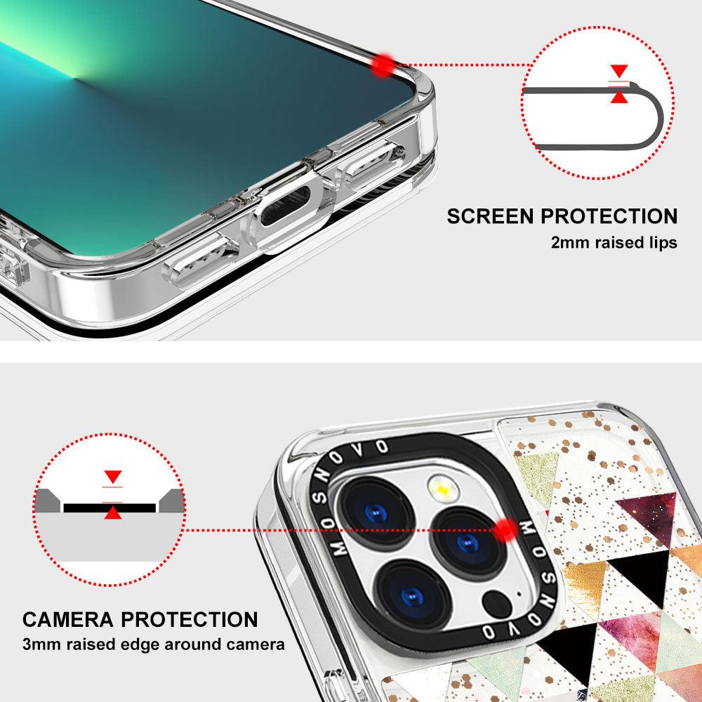 Fashion Marble Elements Glitter Phone Case - iPhone 13 Pro Case - MOSNOVO