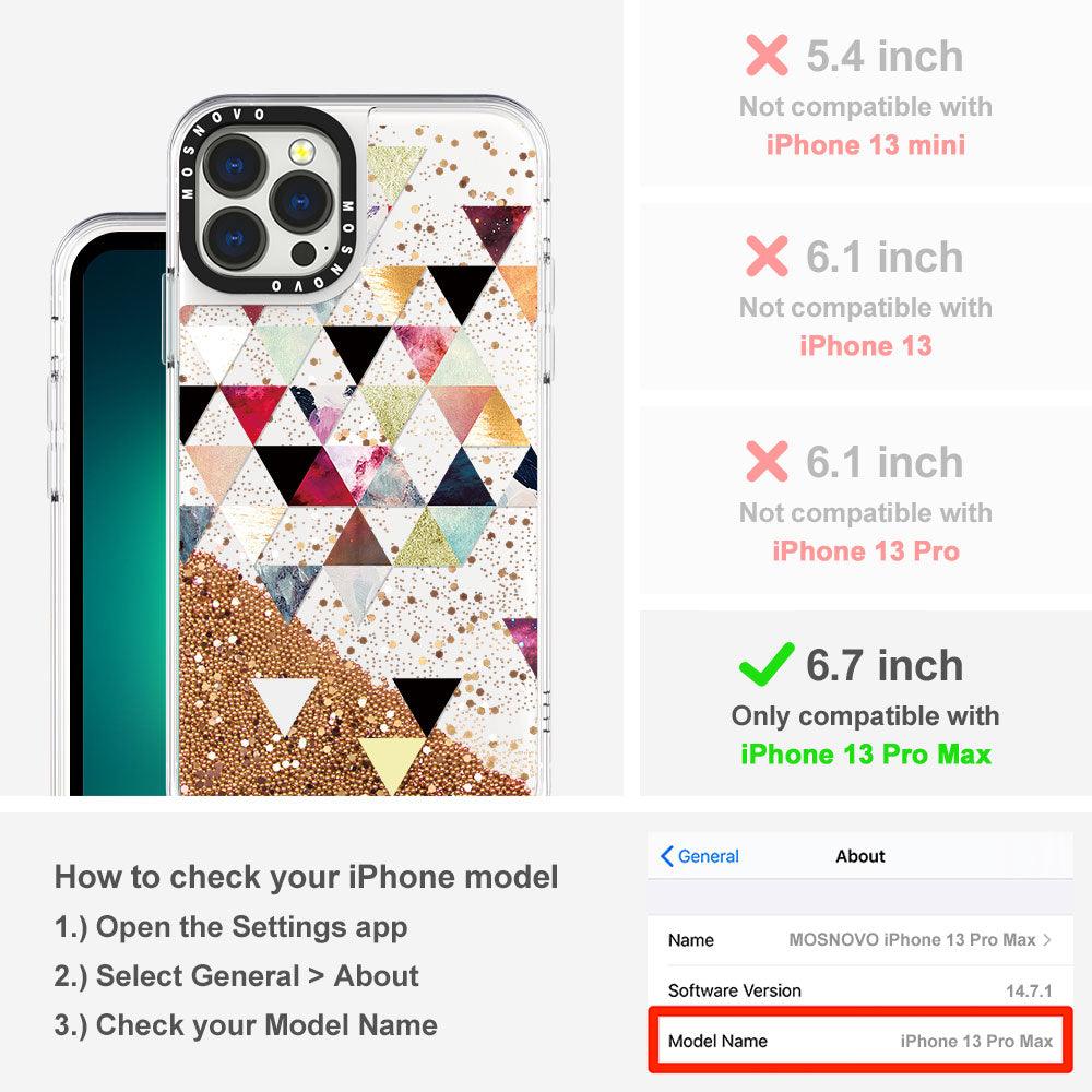 Fashion Marble Elements Glitter Phone Case - iPhone 13 Pro Max Case - MOSNOVO