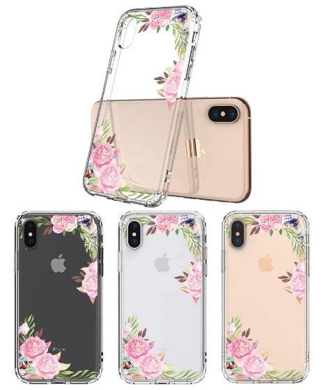 Feathers and Roses Phone Case - iPhone X Case - MOSNOVO