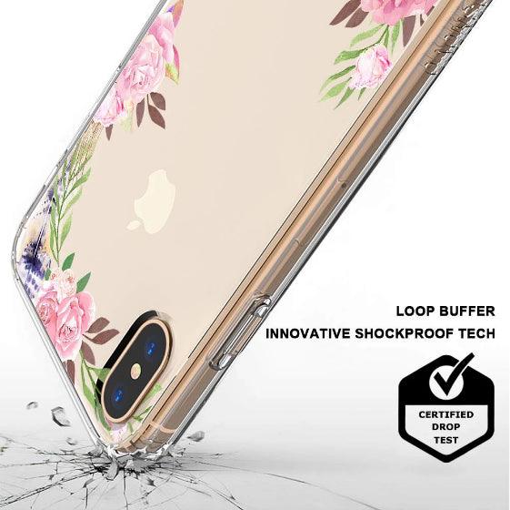 Feathers and Roses Phone Case - iPhone X Case - MOSNOVO