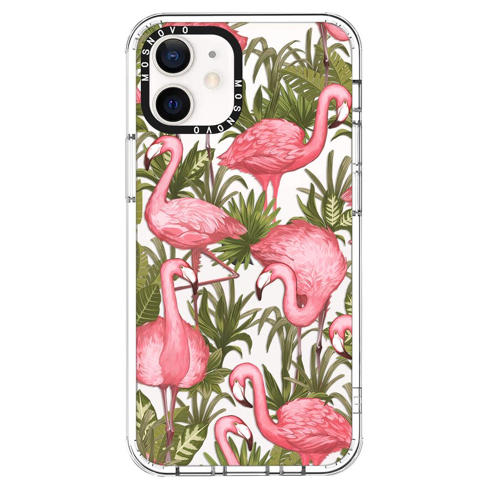 Flamingo Art Phone Case - iPhone 12 Mini Case - MOSNOVO